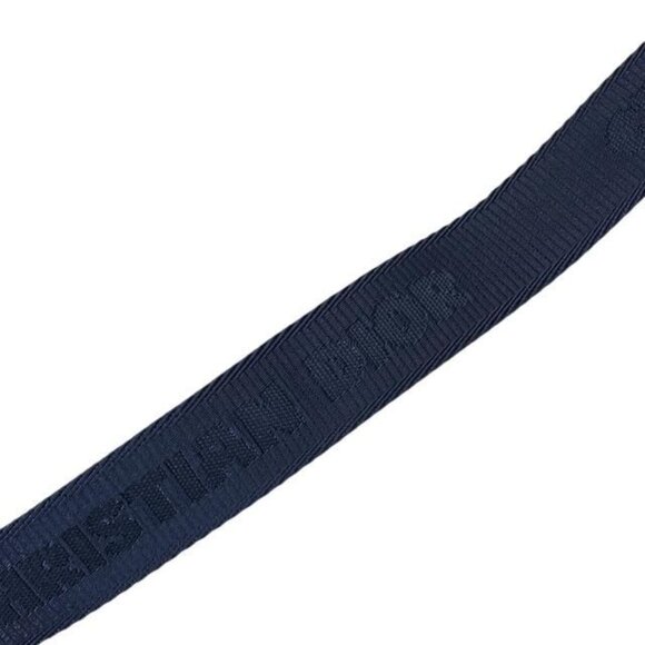 Dior Belt Logo Jacquard Small Item Canvas Leather Logo Navy Silver Hardware main image 8